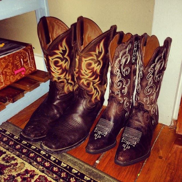His and Her Cowboy Boots