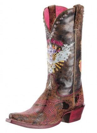 ariat womens pink cowgirl boots
